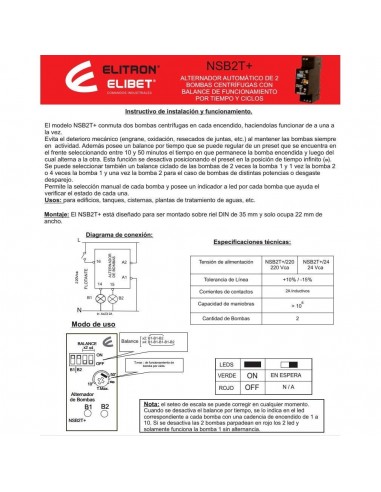 Elitron Nsb2t 24 Ciclador Alternador...