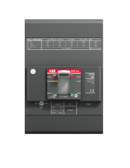 Abb Xt3n-250_ Interruptor Compacto 3 X 140a-200a. - 36ka. Abb Xt3n-250_ Interruptor Compacto 3 X 140a-200a. - 36ka.