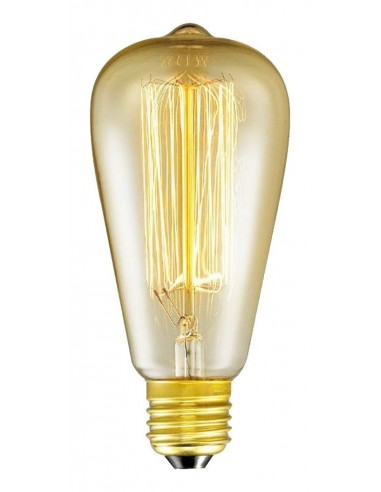 Interelec 403152 E27 St64 Vintage Inc 25w/2200k Gold 40lm Antique Incandescente (france) (6,4x14cm) Interelec 403152 E27 St64 Vintage Inc 25w/2200k Gold 40lm Antique Incandescente (france) (6,4x14cm)