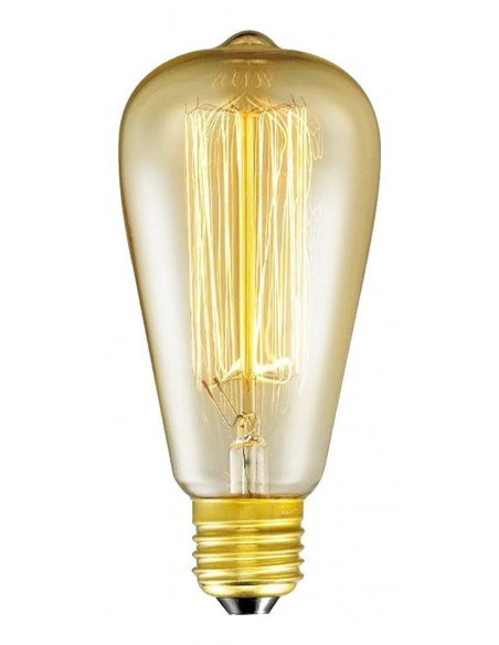 Interelec 403152 E27 St64 Vintage Inc 25w/2200k Gold 40lm Antique Incandescente (france) (6,4x14cm) Interelec 403152 E27 St64 Vintage Inc 25w/2200k Gold 40lm Antique Incandescente (france) (6,4x14cm)