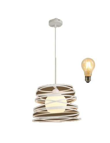 180g 19008 Twist Blanco Colgante