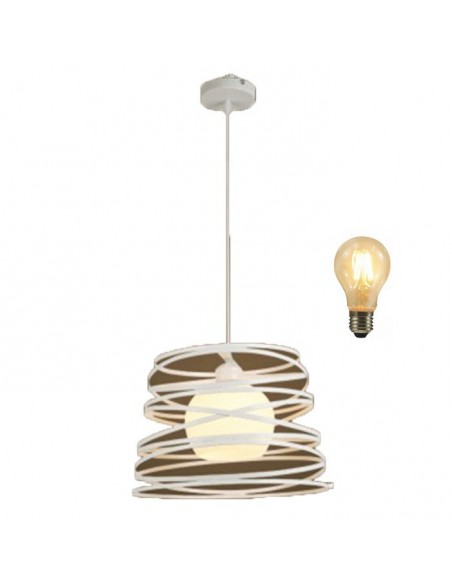 180g 19008 Twist Blanco Colgante