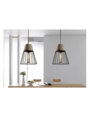 180g 19003 Trans Colgante Hormigon Conico E27 260mm