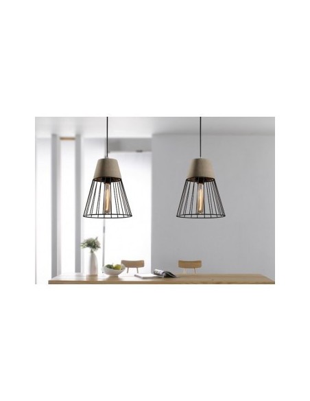 180g 19003 Trans Colgante Hormigon Conico E27 260mm