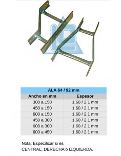 Elece  Re-450-300    Escalera, Reduccion, Ampliacion  Izq 150mm Bandeja Portacable prodem 2
