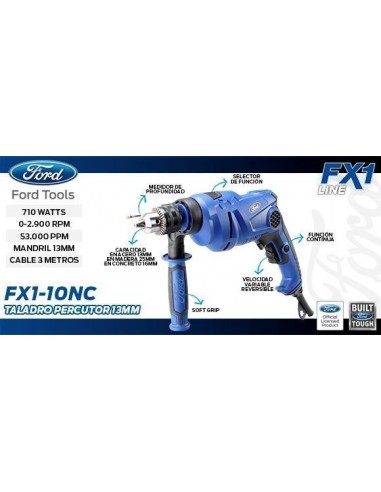 Ford Fx1-10ncfr Taladro Percutor 710w 13