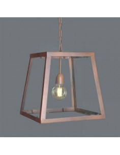 Perfecta  P-07 Pool Individual Colgante Hierro 1xe27 Oxido/negro 40x40x40