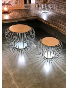 Dabor Gouda Puff Madera  7,2w  38 X 50 Cm 2