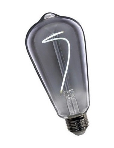 Interelec 403259 E27 St64 Vintage Led 3w/6500k Fume Antique Led Calida Boticario Smoked