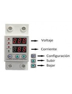 Gralf Gf-ab63c Protector De Tension Din Monofasico 30a Con Amperimetro Y Voltimetro 2