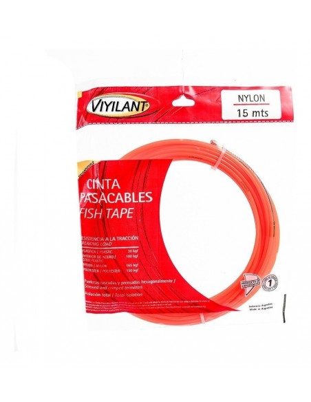 Viyilant 2403   Cinta Pasacable 15 Mts. Nylon 165kg Naranja Viyilant 2403   Cinta Pasacable 15 Mts. Nylon 165kg Naranja
