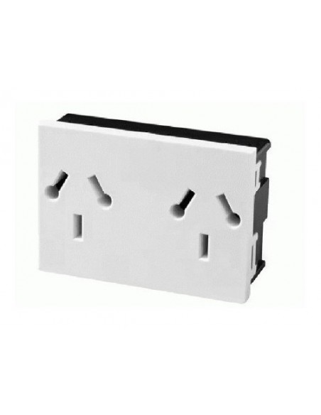 Jeluz 60027     Mod  Platinum  Toma Doble Bin        10a      Blanco (verona) Jeluz 60027     Mod  Platinum  Toma Doble Bin        10a      Blanco (verona)