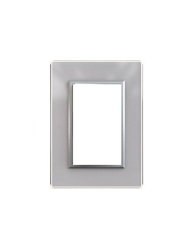 Jeluz 698/38-7  Tapa Std Cristal Glam + Ribete Plata  (verona) Jeluz 698/38-7  Tapa Std Cristal Glam + Ribete Plata  (verona)