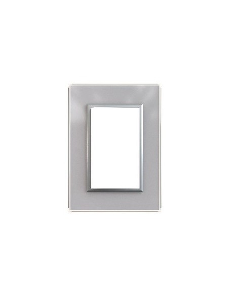 Jeluz 698/38-7  Tapa Std Cristal Glam + Ribete Plata  (verona) Jeluz 698/38-7  Tapa Std Cristal Glam + Ribete Plata  (verona)