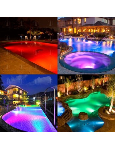 180g 28002/rgb Ontario Spot Piscina Led 10w/rgb 12v Ip68 300 Mm Aluminio 3m Cable (candil E7005 Shark)