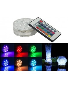 Imp Rohs Spot Piscina Led A Pilas Rgb Acrilico Con Control Remoto