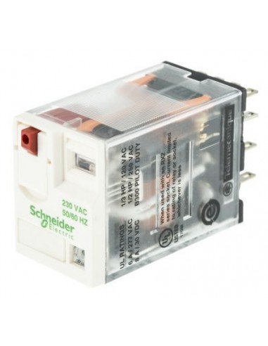 Schneider Rxm4ab2p7  Mini Relay 220v Tetrapolar Na/nc 14 Patas P/zocalo (rxm4aab1p7)