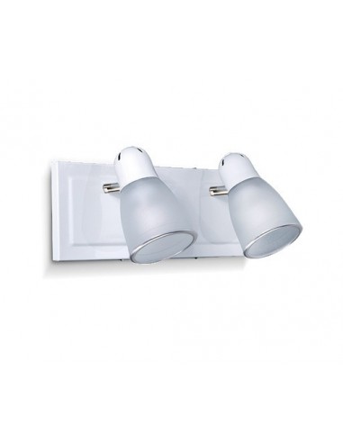 Sl 3902cb   Lar Aplique 2 Luces Base Cuadrada Blanco