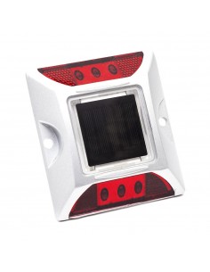 Crlx Tacha Vial Led Solar Roja, (42lm/10tn)