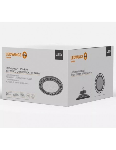 Osram 7012920 Campana Highbay Led 120w 5700 K Luz Fria 12000lm Proyector