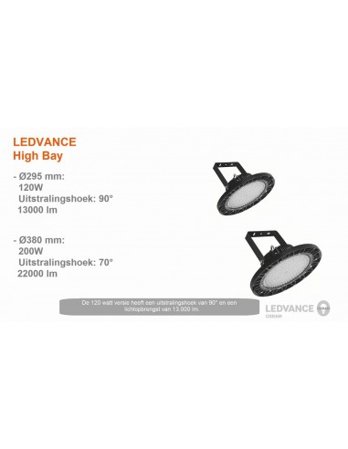 Osram 7015437  Campana Highbay Led 150w 6500 K Luz Fria 15000lm Proyector