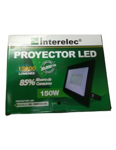 Interelec 403755 Proyector Ext Led 150w Negro 6500k (402721) 2