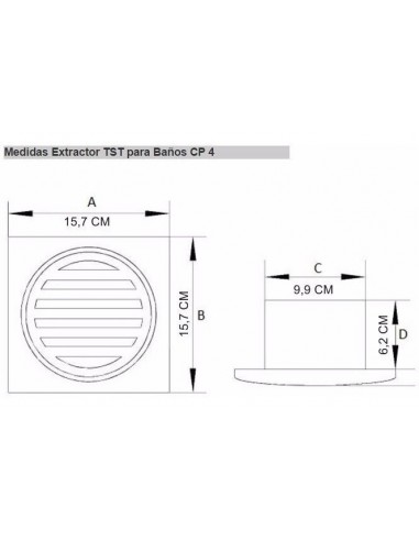 Tst 542-4 Cp4 Extractor 4 Para Baño... Tst 542-4 Cp4 Extractor 4 Para Baño...