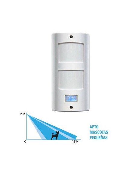 X-28 Mx52-mpxh_ Detector De Movimiento Mpx -doble Pir - Simple Tecn.  - Digital, Ip54, C/tamper, Cobertura 15 X 15 Exterior I