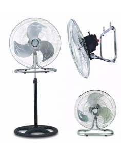 Tower 2 En 1   Ventilador Industrial   De Pared Y Pie   30 2 Palas Aluminio 1420rpm 180 W