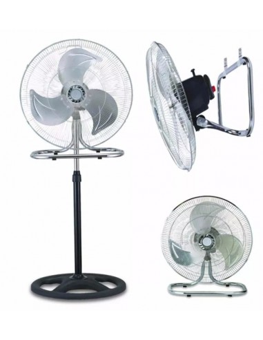 Tower 2 En 1   Ventilador Industrial   De Pared Y Pie   30 2 Palas Aluminio 1420rpm 180 W