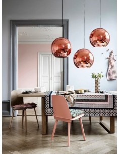 180g 19005/40/co Tom/l Iii Colgante Cobre Cristal E27 400mm 2