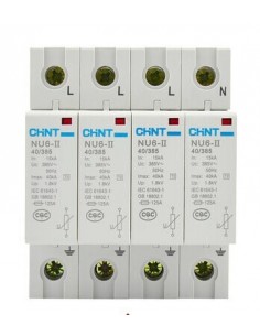Chint Nu6ii_60ka_4p Descargador 4 Polos De Sobretension 60ka (sica 782810 / Baw Ds275/15c)