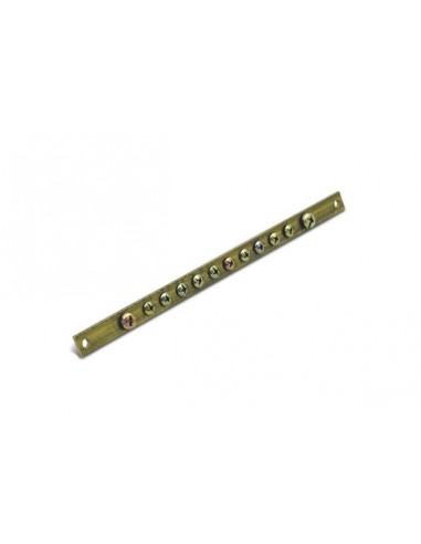 Steck Sbtn14 Regla De Neutro/tierra 12 Conexion  220mm     (barra Cobre)