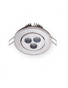 Candil E812-lf       Spot Emb  3 Leds   3w Luz Fria    91mm Red  Aluminio