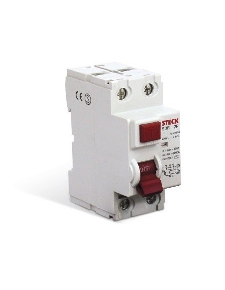 Steck Sdr26330 Disyuntor Din 2 X  63a 30ma