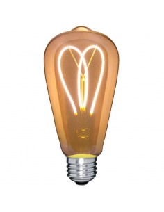 Interelec 403800 E27 St64 Vintage Led 4w/2700k Gold Antique Led Calida Boticario (- 180g Le2033/amb_)