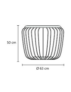 Dabor Gouda-l Puff Madera  7,2w  38 X 50 Cm 2