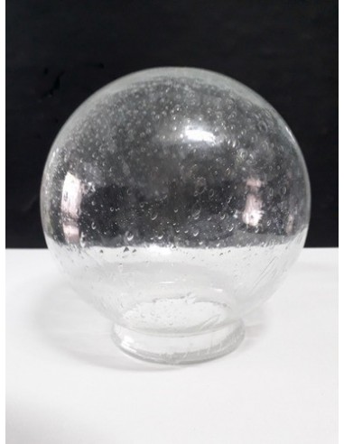 Globo De Vidrio 15 X 30 Cms A Grifa Burbuja Transparente