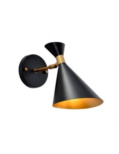 180g 19037 Beat Wall Aplique Cabecera Negro 1 X E27 165 X 250mm