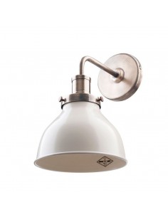 Vintagelamps A-192_b Aplique Pared 1 X E27 Blanco/nronce 20cmx25cm
