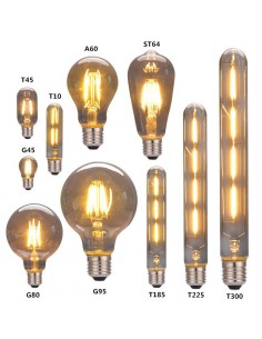 Interelec 403800 E27 St64 Vintage Led 4w/2700k Gold Antique Led Calida Boticario (- 180g Le2033/amb_) 2
