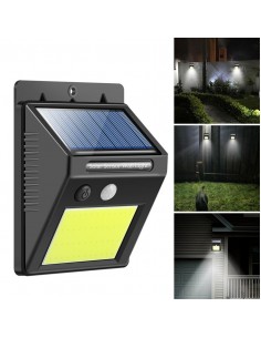 180g 77030 Teba Aplique 4w/840 8hs Energia Solar / Sensor Movimiento Y Fotocontrol.