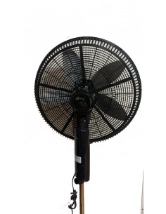 Indelplas Ivp20      Ventilador Pie   20 1.7mts 5 Palas Pvc      Fte Negro 90w 2