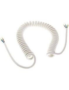 Cable Espiralado Taller Corto 39/120cm   3 X   0.75    Blanco     0.80