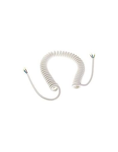 Cable Espiralado Taller Corto 39/120cm   3 X   0.75    Blanco     0.80