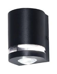 Rustica 2231 Unidireccional Cilindrico Gu 10 Negro  Vidrio ( Bidireccional )