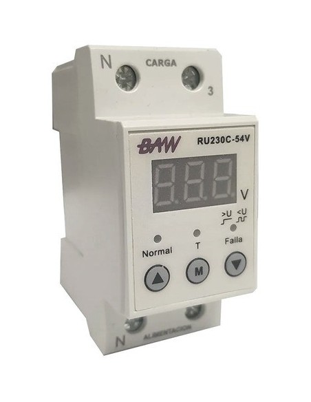 Baw Ru230c-54v Protector De Tension Monofasico Voltimetro
