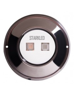 Starkled ______ Spot Piscina Led 20w/rgb 12v Ip68 130 Mm Acero Inoxidable 3m Cable 1800 Lumenes
