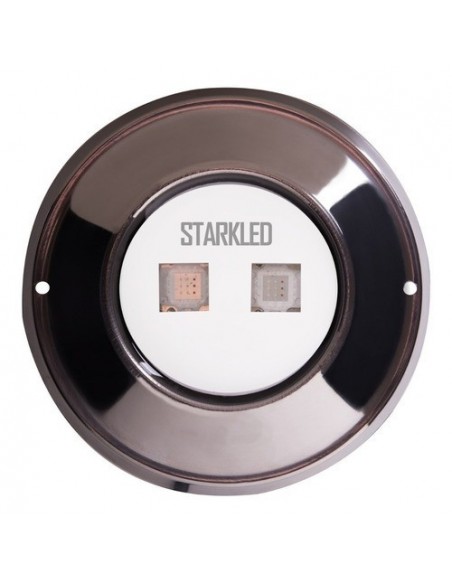 Starkled ______ Spot Piscina Led 20w/rgb 12v Ip68 130 Mm Acero Inoxidable 3m Cable 1800 Lumenes