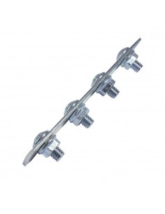 Elece E*a Escalera  Union Recta  C/bulones Para (x Unid. 1 Chapa + 4 Tornillos) Bandeja Portacable